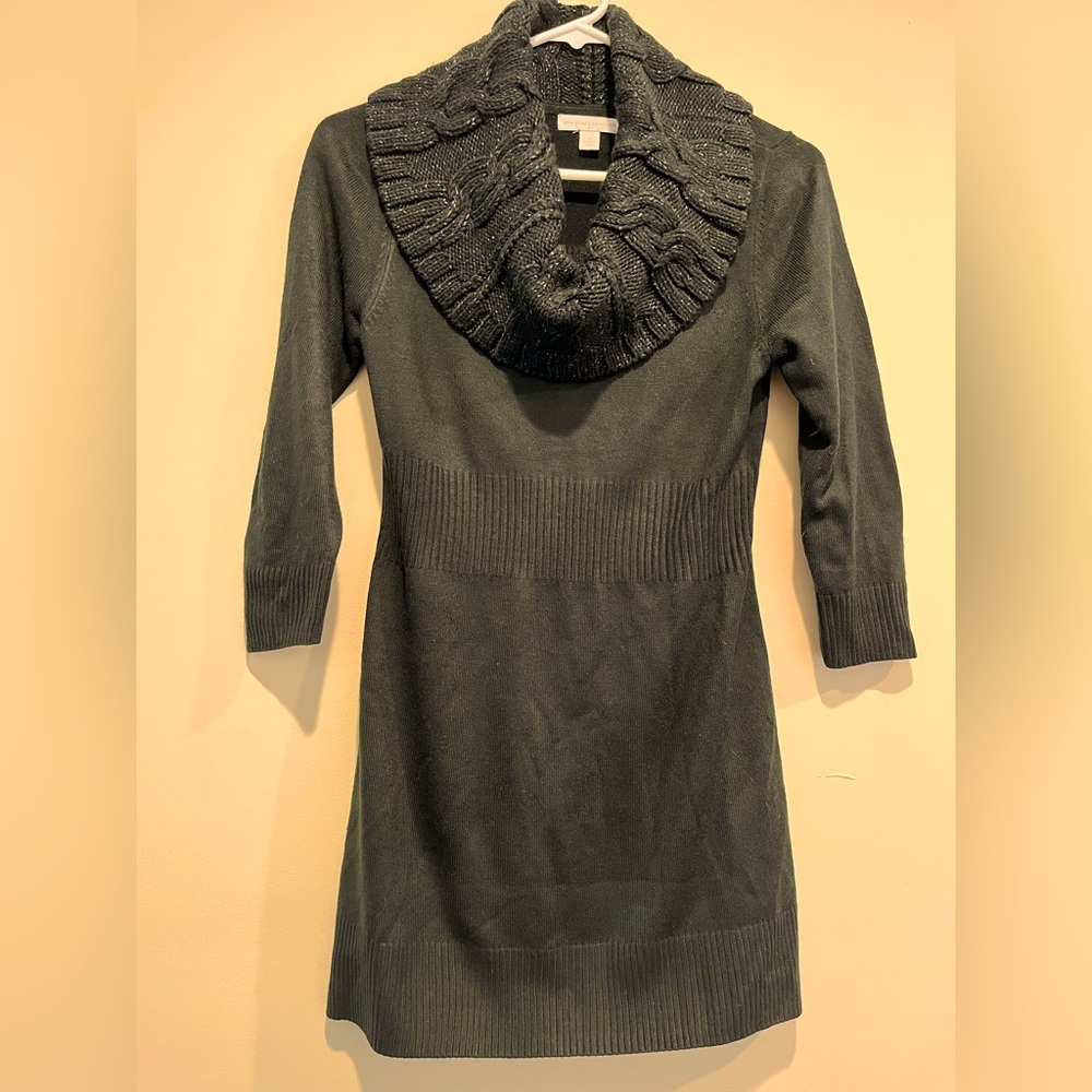 New York and Company cowl neck, sweater dress. Size XS.